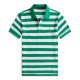 Striped pony logo short-sleeved polo shirt