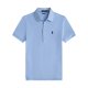 Women's short-sleeved polo shirt with horse logo