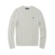 Long-sleeved round-neck horse-patterned knitted sweater