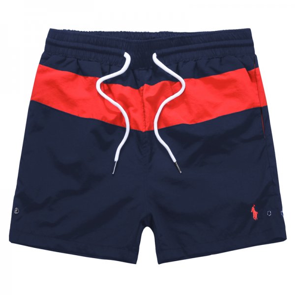 Striped pony sports shorts with drawstring waistband