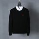 Long-sleeved horse-patterned knitted sweater