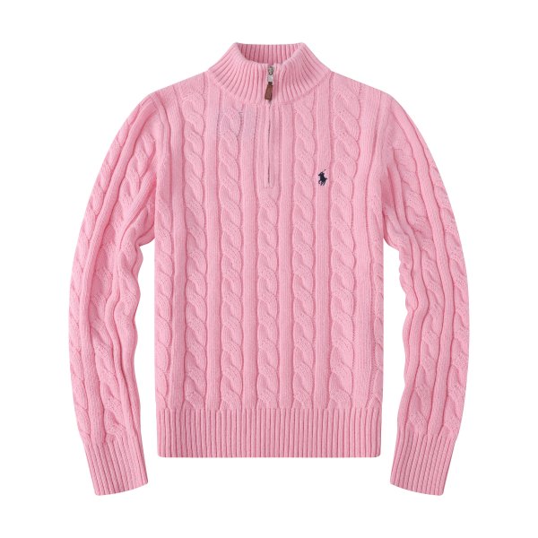 Long-sleeved high-necked horse-patterned knitted sweater
