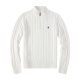 Long-sleeved high-necked horse-patterned knitted sweater