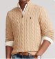 Long-sleeved high-necked horse-patterned knitted sweater