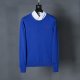Long-sleeved horse-patterned knitted sweater