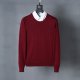Long-sleeved horse-patterned knitted sweater