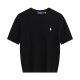 Short-sleeved round-neck horse-patterned knitted sweater