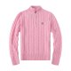 Long-sleeved high-necked horse-patterned knitted sweater