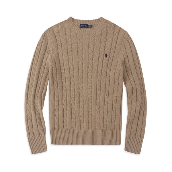 Long-sleeved round-neck horse-patterned knitted sweater