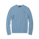 Long-sleeved round-neck horse-patterned knitted sweater