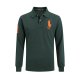 Large size long-sleeved polo shirt