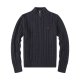 Long-sleeved high-necked horse-patterned knitted sweater