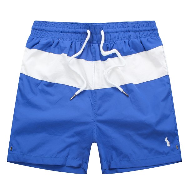 Striped pony sports shorts with drawstring waistband