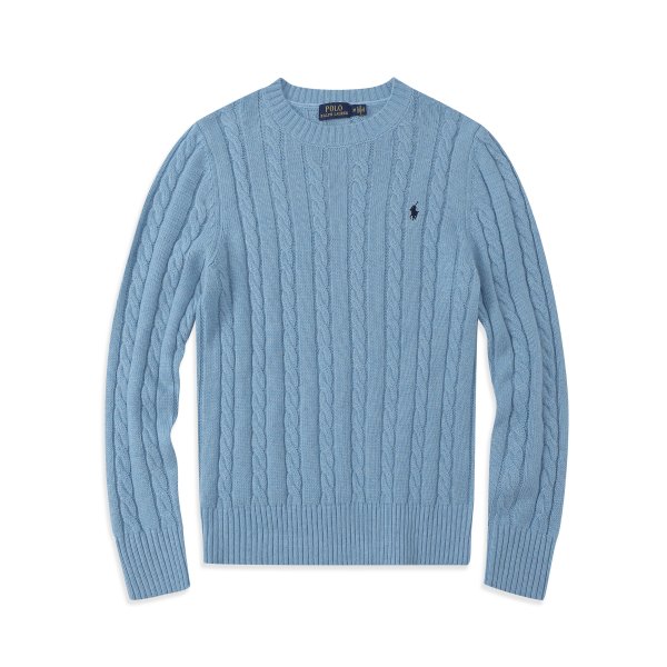 Long-sleeved round-neck horse-patterned knitted sweater