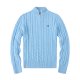 Long-sleeved high-necked horse-patterned knitted sweater