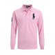 Large size long-sleeved polo shirt